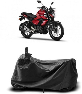 AASHTIK MART Two Wheeler Cover for Yamaha(FZS-FI V3 BS6, Black)