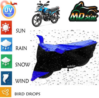Mdstar Waterproof Two Wheeler Cover for Hero(Electric Cruz BS6, Blue)