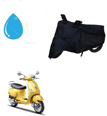 DeepShakshi AUTOMOTIVE Waterproof Two Wheeler Cover for Piaggio(Vespa SXL, Black)
