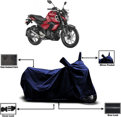 Amexride Two Wheeler Cover for Yamaha(FZ-S Fi Version 3.0 BS6, Blue)