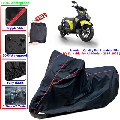 SThanaveX Waterproof Two Wheeler Cover for TVS(Ntorq 125, Black)
