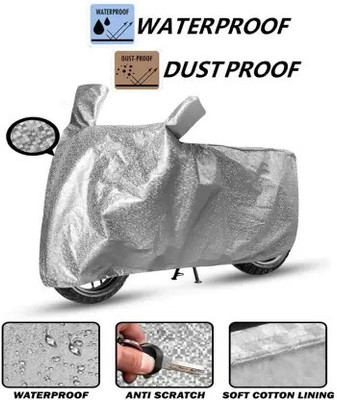 SHOBHNATH TRADING Waterproof Two Wheeler Cover for Bajaj(Avenger 220 DTS-i, Silver)