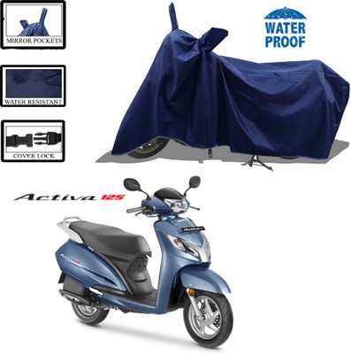 WMIZEXA Waterproof Two Wheeler Cover for Honda(Blue)