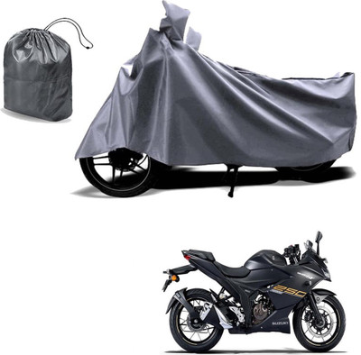 Autoinnovation Waterproof Two Wheeler Cover for Suzuki(Gixxer SF 250, Grey)