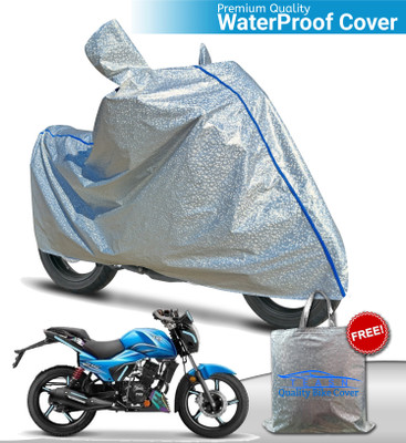 TEASN Waterproof Two Wheeler Cover for TVS(Victor New, Silver)
