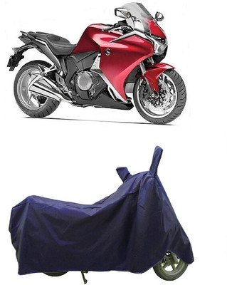 Coxtor Waterproof Two Wheeler Cover for Honda(VFR 1200F, Blue)