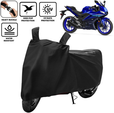 Amikan Waterproof Two Wheeler Cover for Yamaha(YZF R1 M, Black)