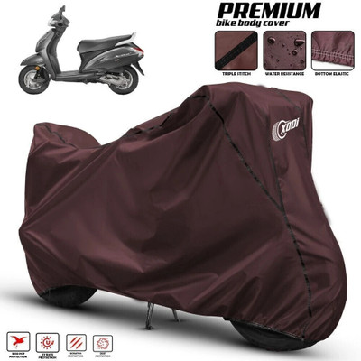 xodi Waterproof Two Wheeler Cover for Honda(Activa 4G, Maroon, Black)