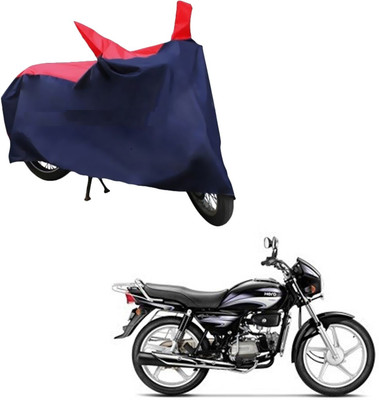 DeepShakshi AUTOMOTIVE Waterproof Two Wheeler Cover for Hero(Splendor Plus, Red, Blue)