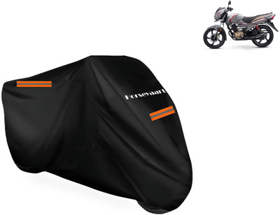 Horseyaart Waterproof Two Wheeler Cover for TVS(Victor BS6, Black)