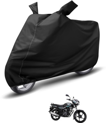 Auto Hub Waterproof Two Wheeler Cover for Bajaj(Discover 100 DTS-i, Black)