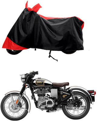 GROFATIK Two Wheeler Cover for Royal Enfield(Classic 500, Red)