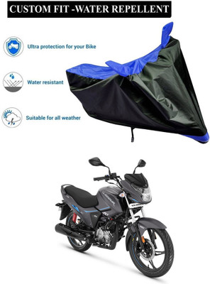 GOSHIV-car and bike accessories Waterproof Two Wheeler Cover for Hero(Glamour i3s BS6, Blue)