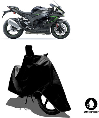 Amexride Waterproof Two Wheeler Cover for Kawasaki(Ninja ZX-10R, Black)