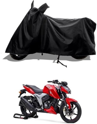 KEDIT Two Wheeler Cover for TVS(Apache RTR 160 4V, Black)