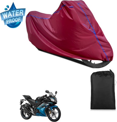 PAGORA Waterproof Two Wheeler Cover for Yamaha(YZF R15 Ver 2.0, Maroon)