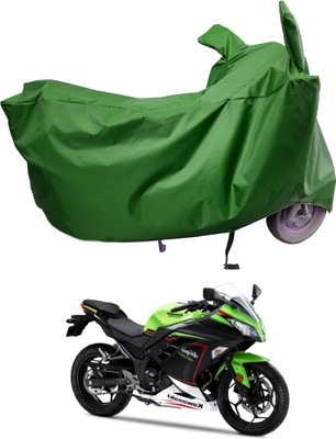 Amexride Two Wheeler Cover for Kawasaki(Ninja 300, Maroon)