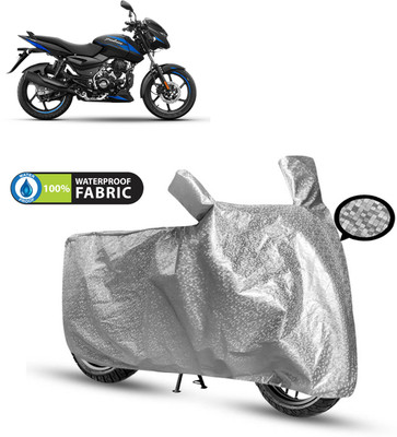 PAGORA Waterproof Two Wheeler Cover for Bajaj(Pulsar 125, Silver)