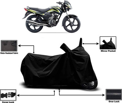 KEDIT Two Wheeler Cover for TVS(Sport KS, Black)