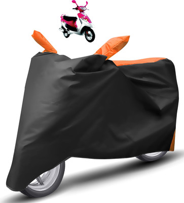 Caronix Two Wheeler Cover for TVS(Scooty Pep Plus, Orange)