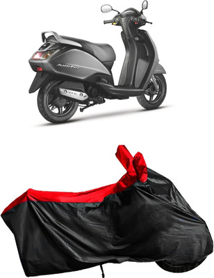 Autofly Waterproof Two Wheeler Cover for TVS(Jupiter 125, Red, Black)