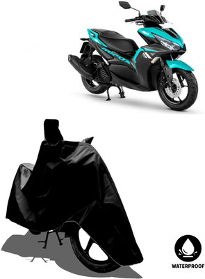 Amexride Waterproof Two Wheeler Cover for Yamaha(Aerox 155 Maxi BS6, Black)