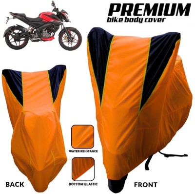 MADAFIYA Two Wheeler Cover for Bajaj(Pulsar 180NS BS6, Orange, Black, Yellow)