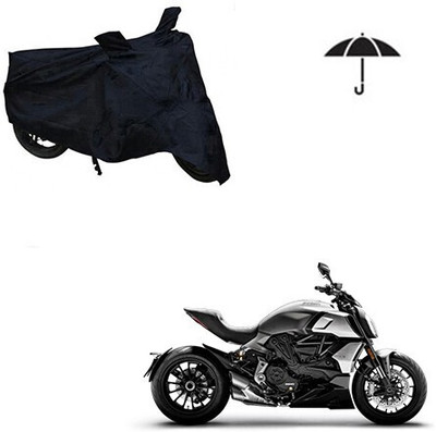 MMSSTAR Waterproof Two Wheeler Cover for Ducati(Diavel, Black)