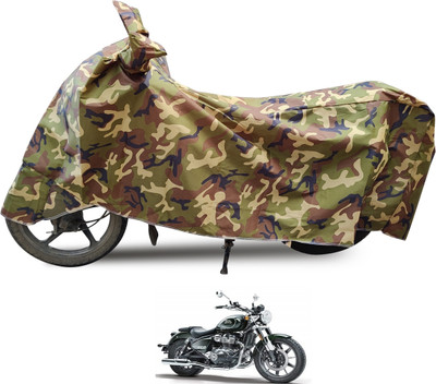 Euro Care Waterproof Two Wheeler Cover for Royal Enfield(Meteor, Black)