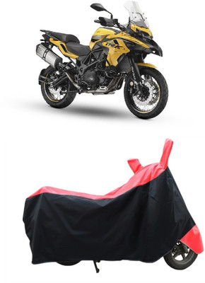 CRONEX Waterproof Two Wheeler Cover for Benelli(TRK 502, Black, Red)