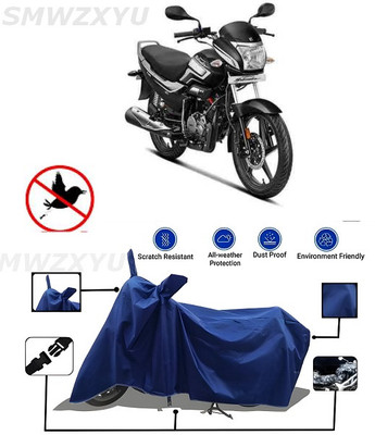 smwzxyu Waterproof Two Wheeler Cover for Hero(Splendor NXG, Clear, Blue)