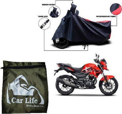 Car Life Waterproof Two Wheeler Cover for Hero(Xtreme, Red, Blue)