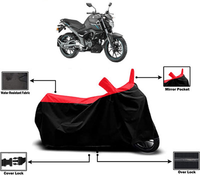 Amexride Two Wheeler Cover for Yamaha(FZ-S Fi Version 3.0, Red)