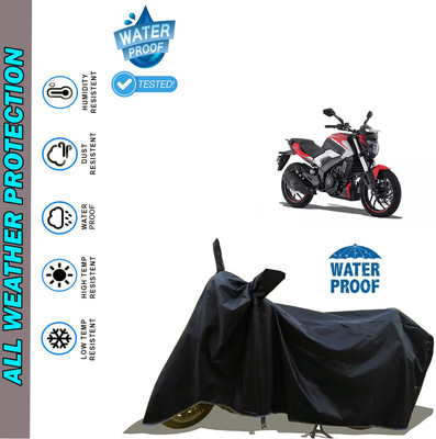 AutoGalaxy Waterproof Two Wheeler Cover for Bajaj(Dominar 250, Black)