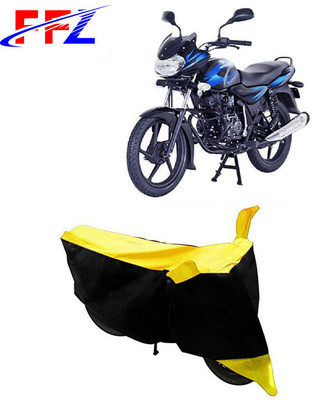 FFZ Waterproof Two Wheeler Cover for Bajaj(Discover 110, Black, Yellow)