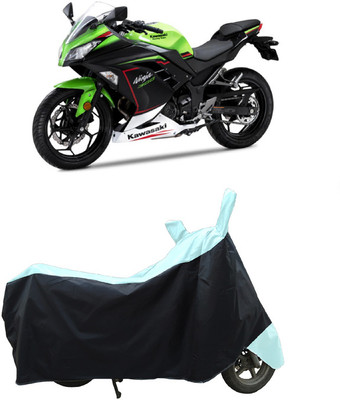 Coxtor Waterproof Two Wheeler Cover for Kawasaki(Ninja 300, White)