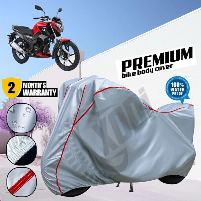 xodi Waterproof Two Wheeler Cover for TVS(Raider, Silver, Red)