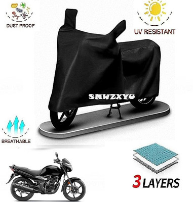 smwzxyu Waterproof Two Wheeler Cover for Honda(CBZ Extreme, Black)