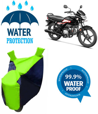 RTS COLLECTIONS Waterproof Two Wheeler Cover for Hero(HF Dawn, Multicolor)