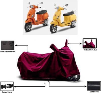 AASHTIK MART Two Wheeler Cover for Vespa(Vespa SXL 125, Maroon)