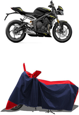 SUGASHRI Waterproof Two Wheeler Cover for Triumph(Speed Triple BS6, Red, Blue)