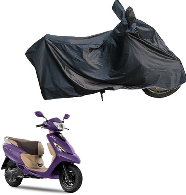 Motodreka Waterproof Two Wheeler Cover for TVS(Scooty Zest 110, Black)