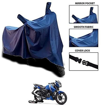 prathisthasetu Waterproof Two Wheeler Cover for TVS(Apache RTR 160, Blue)