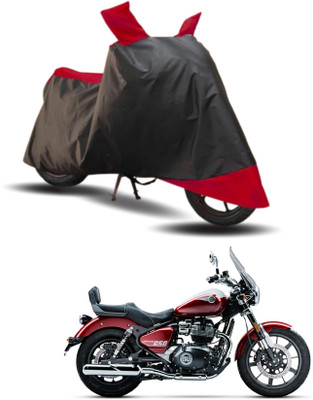 KEDIT Two Wheeler Cover for Royal Enfield(Meteor 350, Red, Black)
