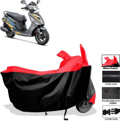 AIKOZIYA Two Wheeler Cover for Hero(Maestro Edge 125, Black, Red)