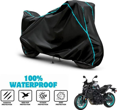 ANTHUB Waterproof Two Wheeler Cover for Yamaha(MT 09, Black)