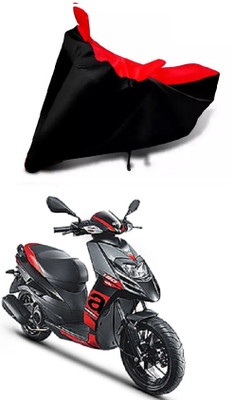 DSAMI Two Wheeler Cover for Aprilia(SR 150, Red, Black)