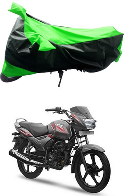 Mdstar Waterproof Two Wheeler Cover for TVS(Star City Plus, Green, Black)