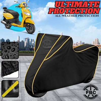 AutoGalaxy Waterproof Two Wheeler Cover for Hero(Pleasure, Black)