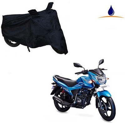 MMSSTAR Waterproof Two Wheeler Cover for TVS(Victor New, Black)